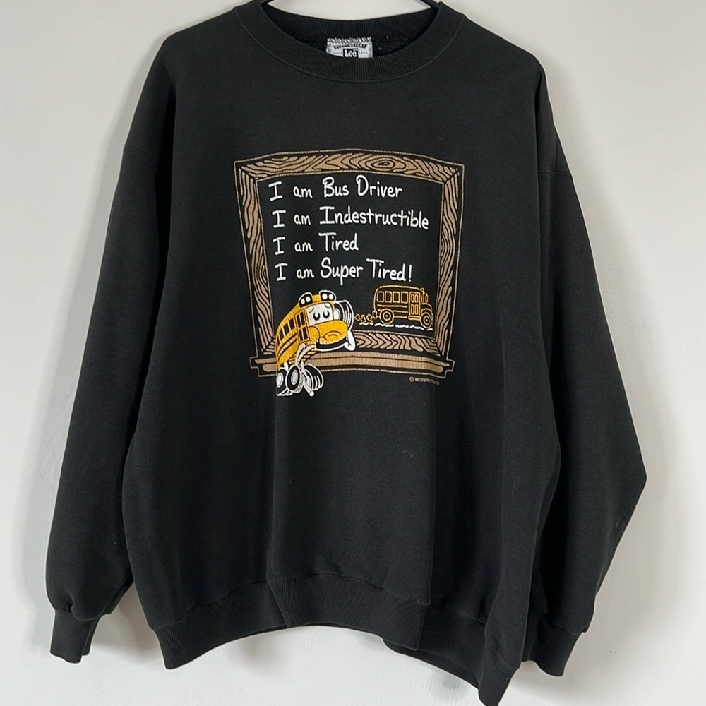 Vintage Crewneck Bus Driver Sweatshirt